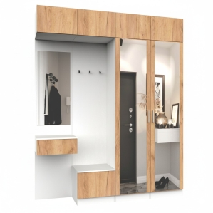 Набор мебели для прихожей "Марсель-209" МР 01-209 В2490 Ш2000 Г420 (ЛД.. Набор мебели для прихожей "Марсель-209" МР 01-209 В2490 Ш2000 Г420 (ЛД..